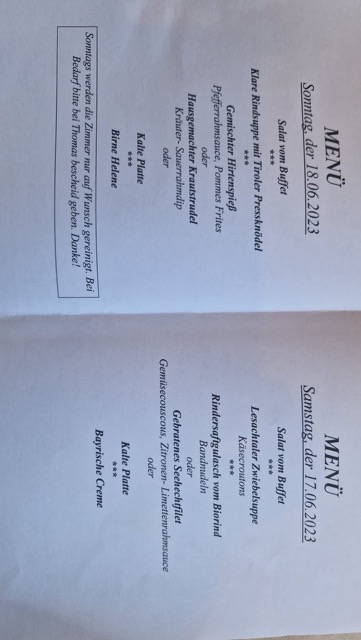 Die Menu's