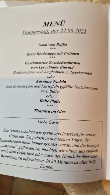 Die Menu's